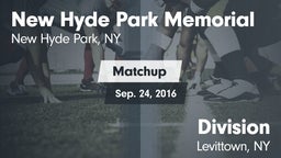 Matchup: New Hyde Park Memori vs. Division  2016