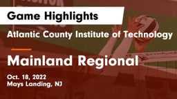 Atlantic County Institute of Technology vs Mainland Regional  Game Highlights - Oct. 18, 2022