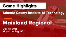 Atlantic County Institute of Technology vs Mainland Regional  Game Highlights - Oct. 12, 2023