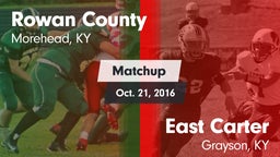 Matchup: Rowan County vs. East Carter  2016