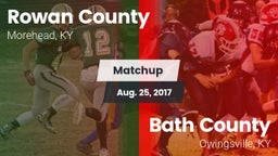 Matchup: Rowan County vs. Bath County  2017