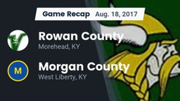 Recap: Rowan County  vs. Morgan County  2017