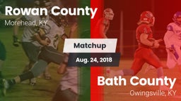 Matchup: Rowan County vs. Bath County  2018