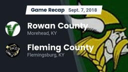 Recap: Rowan County  vs. Fleming County  2018