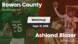Matchup: Rowan County vs. Ashland Blazer  2018