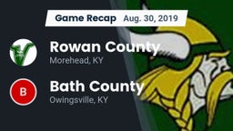 Recap: Rowan County  vs. Bath County  2019