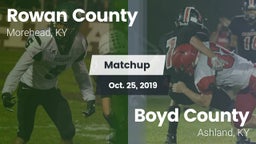 Matchup: Rowan County vs. Boyd County  2019
