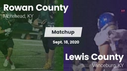 Matchup: Rowan County vs. Lewis County  2020