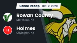 Recap: Rowan County  vs. Holmes  2020