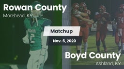 Matchup: Rowan County vs. Boyd County  2020