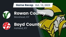 Recap: Rowan County  vs. Boyd County  2023