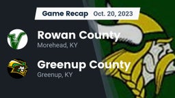 Recap: Rowan County  vs. Greenup County  2023