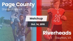 Matchup: Page County vs. Riverheads  2016