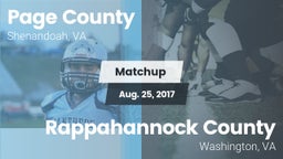Matchup: Page County vs. Rappahannock County  2017