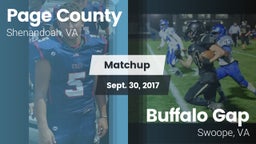Matchup: Page County vs. Buffalo Gap  2017
