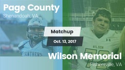 Matchup: Page County vs. Wilson Memorial  2017