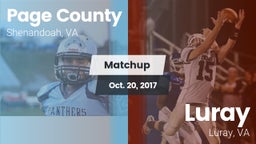 Matchup: Page County vs. Luray  2017
