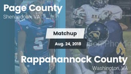Matchup: Page County vs. Rappahannock County  2018
