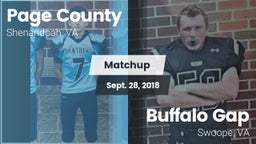 Matchup: Page County vs. Buffalo Gap  2018