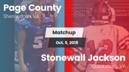 Matchup: Page County vs. Stonewall Jackson  2018
