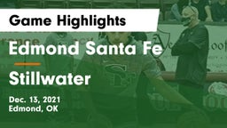 Edmond Santa Fe vs Stillwater  Game Highlights - Dec. 13, 2021