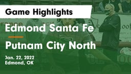 Edmond Santa Fe vs Putnam City North  Game Highlights - Jan. 22, 2022