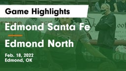 Edmond Santa Fe vs Edmond North  Game Highlights - Feb. 18, 2022