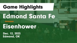 Edmond Santa Fe vs Eisenhower  Game Highlights - Dec. 12, 2023