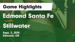 Edmond Santa Fe vs Stillwater  Game Highlights - Sept. 3, 2020