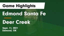 Edmond Santa Fe vs Deer Creek  Game Highlights - Sept. 11, 2021