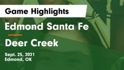 Edmond Santa Fe vs Deer Creek  Game Highlights - Sept. 25, 2021