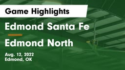 Edmond Santa Fe vs Edmond North  Game Highlights - Aug. 12, 2022