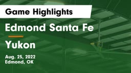 Edmond Santa Fe vs Yukon  Game Highlights - Aug. 25, 2022