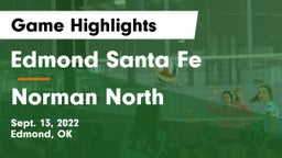 Edmond Santa Fe vs Norman North  Game Highlights - Sept. 13, 2022