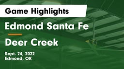 Edmond Santa Fe vs Deer Creek Game Highlights - Sept. 24, 2022