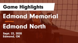 Edmond Memorial  vs Edmond North  Game Highlights - Sept. 22, 2020
