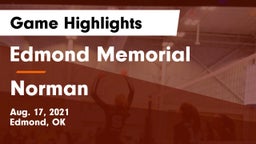 Edmond Memorial  vs Norman  Game Highlights - Aug. 17, 2021