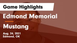 Edmond Memorial  vs Mustang  Game Highlights - Aug. 24, 2021