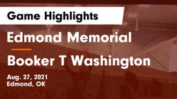 Edmond Memorial  vs Booker T Washington Game Highlights - Aug. 27, 2021