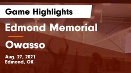 Edmond Memorial  vs Owasso  Game Highlights - Aug. 27, 2021