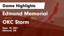 Edmond Memorial  vs OKC Storm Game Highlights - Sept. 10, 2021