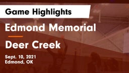Edmond Memorial  vs Deer Creek  Game Highlights - Sept. 10, 2021