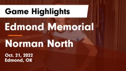 Edmond Memorial  vs Norman North  Game Highlights - Oct. 21, 2022