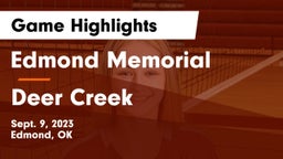 Edmond Memorial  vs Deer Creek  Game Highlights - Sept. 9, 2023