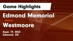 Edmond Memorial  vs Westmoore Game Highlights - Sept. 19, 2023