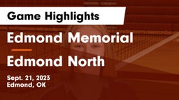 Edmond Memorial  vs Edmond North Game Highlights - Sept. 21, 2023