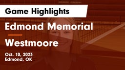 Edmond Memorial  vs Westmoore  Game Highlights - Oct. 10, 2023