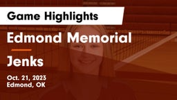 Edmond Memorial  vs Jenks  Game Highlights - Oct. 21, 2023