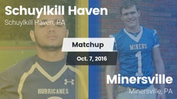 Matchup: Schuylkill Haven vs. Minersville  2016