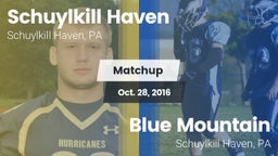 Matchup: Schuylkill Haven vs. Blue Mountain  2016
